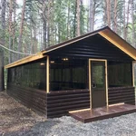 Крытая беседка с барбекю — загородный отдых, база Усадьба