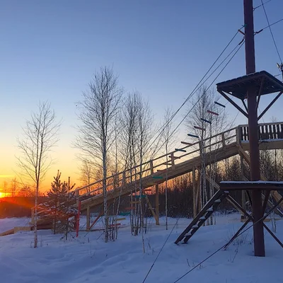 Трасса верёвочного парка — активные развлечения, база Усадьба