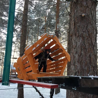 Верёвочная полоса — семейный отдых на базе Усадьба, Тюмень