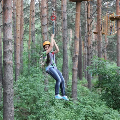 Верёвочная полоса — семейный отдых на базе Усадьба, Тюмень