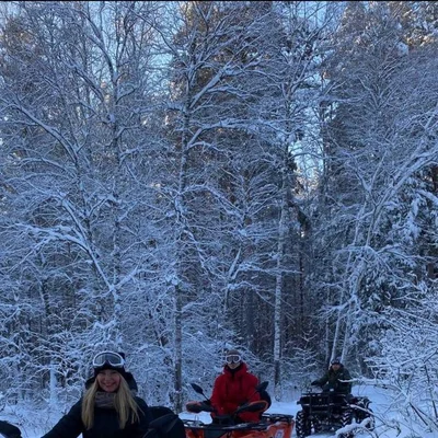 Катание на квадроциклах зимой — загородный отдых в Тюмени